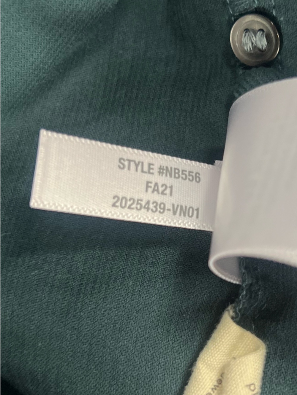 Madewell Corduroy Kinston Side-Button Preppy Wrap Top Midnight Green Size Small - Picture 9 of 9